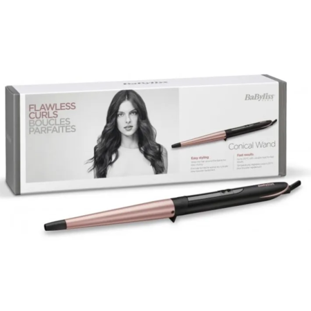 Щипці для завивки волосся конусне BaByliss C454E 36 Вт Чорний Зображення