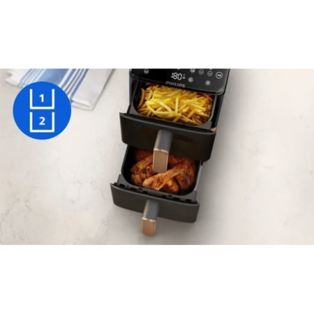 Мультипіч Philips Ovi Stacked Dual Basket NA462/70 Зображення