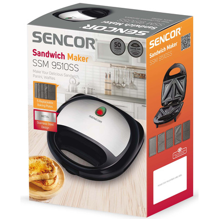 Бутербродниця Sencor SSM 9510SS Зображення