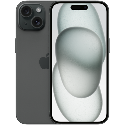 Смартфон Apple iPhone 15 256GB Black (MTP63) Изображение