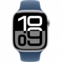 Смарт-годинник Apple Watch Series 10 GPS 46mm Silver Alu. Case w. Denim Sport Band - M/L (MWWM3) Изображение