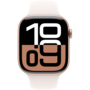 Смарт-годинник Apple Watch Series 10 GPS 42mm Rose Gold Alu. Case w. Light Blush Sport Band - S/M (M Изображение