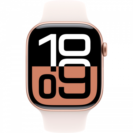 Смарт-годинник Apple Watch Series 10 GPS 42mm Rose Gold Alu. Case w. Light Blush Sport Band - S/M (M Изображение