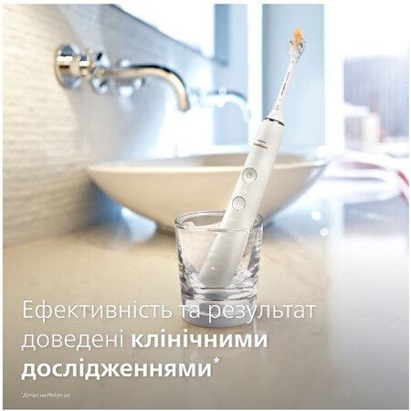Електрична зубна щітка Philips Sonicare DiamondClean 9000 White HX9911/19 Изображение