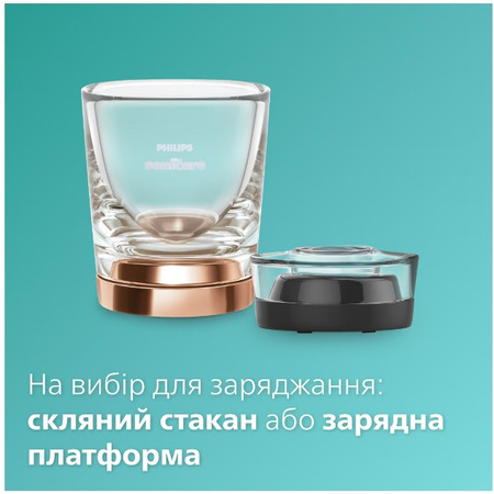 Набір із 2-х електричних зубних щіток Philips Sonicare DiamondClean 9000 Pink&Black HX9914/69 Изображение