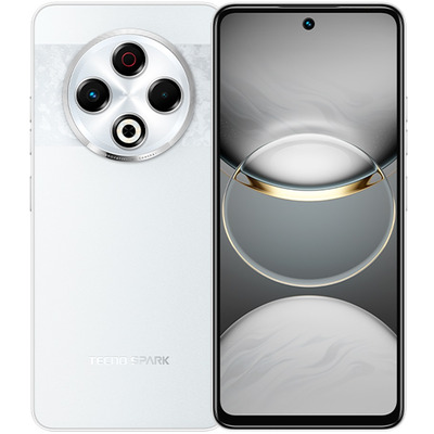 Смартфон Tecno Spark 30 KL6 8/128GB Astral Ice (4894947047909) Зображення