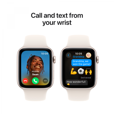 Смарт-годинник Apple Watch SE2 GPS 40mm Starlight Aluminium Case w.Starlight Sport Band-S/M (MXEF3) Изображение