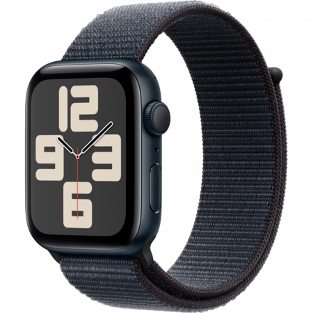 Смарт-годинник Apple Watch SE 2 GPS 44mm Midnight Aluminium Case w. Ink Sport Loop (MXEP3) Изображение