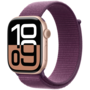Смарт-годинник Apple Watch Series 10 GPS 46mm Rose Gold Aluminum Case w. Plum Sport Loop (MWWV3) Изображение