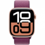 Смарт-годинник Apple Watch Series 10 GPS 46mm Rose Gold Aluminum Case w. Plum Sport Loop (MWWV3) Изображение