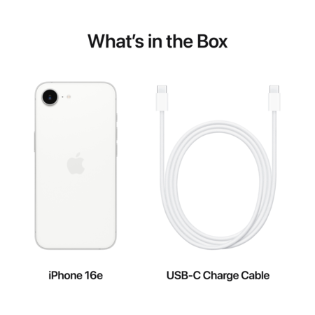 Смартфон Apple iPhone 16e 256GB White (MD1W4) Изображение