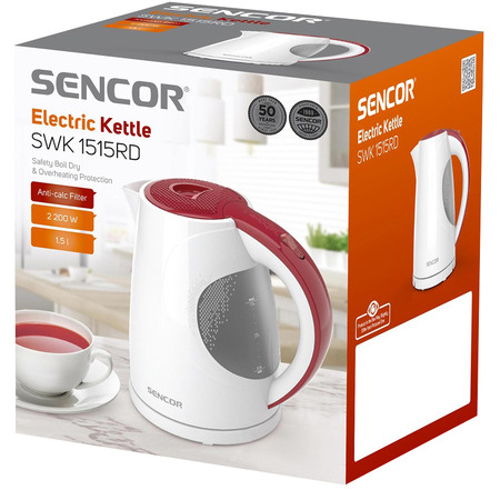 Електрочайник Sencor SWK 1515RD Изображение