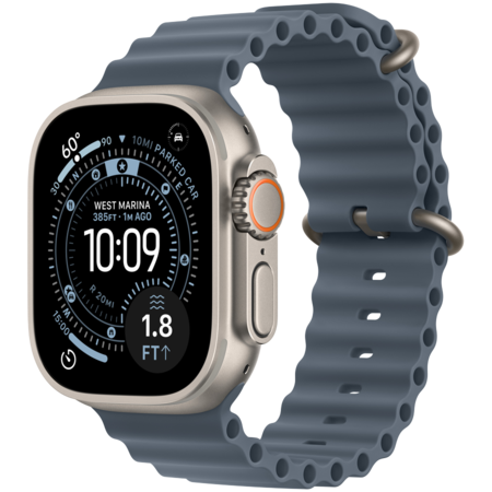Смарт-годинник Apple Watch Ultra 3 GPS + Cellular 49mm Natural Tit. Case w. Anchor Blue Ocean Band Изображение