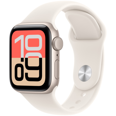 Смарт-годинник Apple Watch SE 3 GPS 40mm Starlight Alu. Case w. Starlight S. Band - M/L (MEH54) Зображення