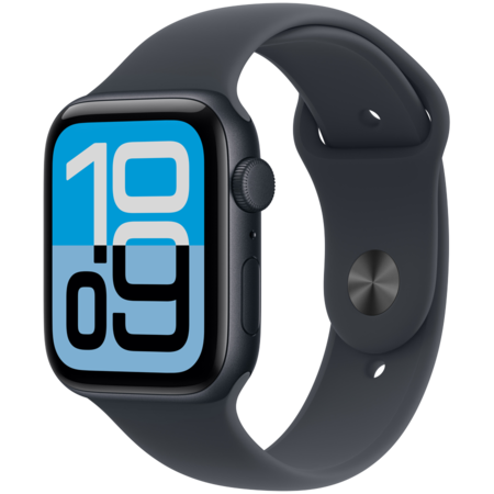Смарт-годинник Apple Watch SE 3 GPS 44mm Midnight Alu. Case w. Midnight S. Band - S/M (MEHN4) Изображение