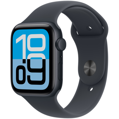 Смарт-годинник Apple Watch SE 3 GPS 44mm Midnight Alu. Case w. Midnight S. Band - M/L (MEHQ4) Зображення