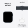Смарт-годинник Apple Watch SE 3 GPS 44mm Midnight Alu. Case w. Midnight S. Band - M/L (MEHQ4) Изображение