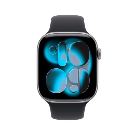 Смарт-годинник Apple Watch Series 11 GPS 46mm Space Grey Alu. Case w. Black S. Band - S/M (MEV04) Зображення
