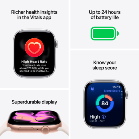 Смарт-годинник Apple Watch Series 11 GPS 46mm Space Grey Alu. Case w. Black S. Band - S/M (MEV04) Зображення
