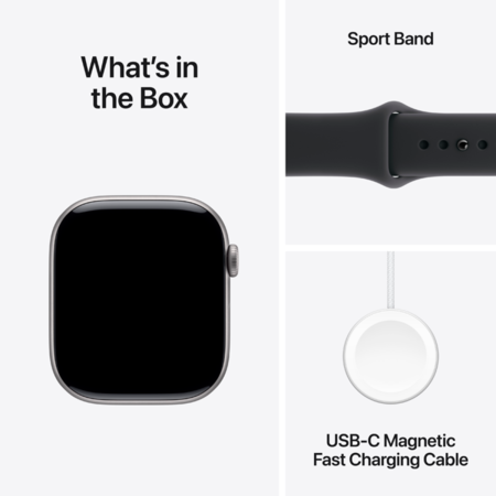 Смарт-годинник Apple Watch Series 11 GPS 46mm Space Grey Alu. Case w. Black S. Band - S/M (MEV04) Зображення