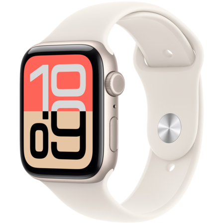 Смарт-годинник Apple Watch SE 3 GPS+Cellular 44mm Starlight Alu.Case w.Starlight S.Band -M/L (MEPF4) Изображение