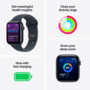 Смарт-годинник Apple Watch SE 3 GPS+Cellular 44mm Midnight Alu.Case w.Midnight S.Band - S/M (MEPH4) Изображение