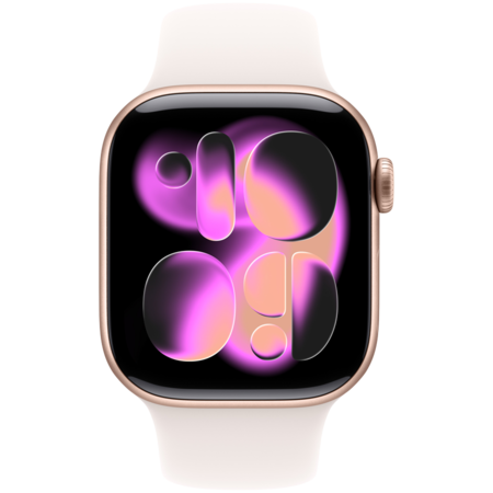 Смарт-годинник Apple Watch Series 11 GPS 42mm Rose Gold Alu.Case w.Light Blush S.Band - M/L (MEU44) Изображение