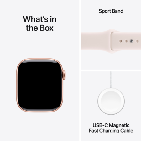 Смарт-годинник Apple Watch Series 11 GPS 42mm Rose Gold Alu.Case w.Light Blush S.Band - M/L (MEU44) Изображение
