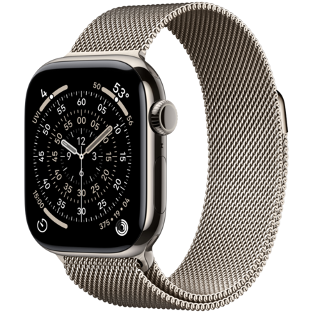 Смарт-годинник Apple Watch Series 11 GPS + Cellular 42mm Natural Tit.Case w.Natural Milanese Loop Изображение