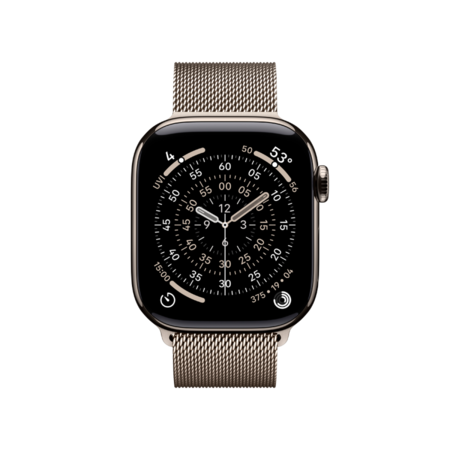 Смарт-годинник Apple Watch Series 11 GPS + Cellular 42mm Natural Tit.Case w.Natural Milanese Loop Изображение