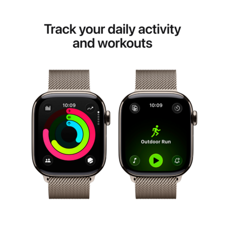 Смарт-годинник Apple Watch Series 11 GPS + Cellular 42mm Natural Tit.Case w.Natural Milanese Loop Изображение