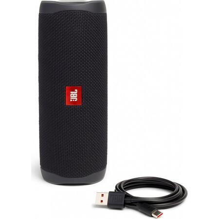 Портативна колонка JBL Flip 5 Black (JBLFLIP5BLKEU) Изображение