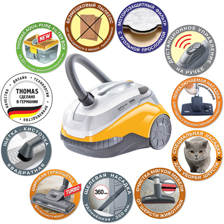 Пилосос з аквафільтром Thomas Perfect Air Animal Pure (786527) Изображение