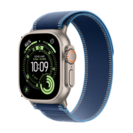 Смарт-годинник Apple Watch Ultra3 GPS+Cellular49mm Natural Tit.Case w.Blue/Bright BlueTrail Loop-M/L Изображение