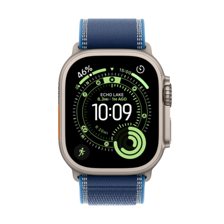 Смарт-годинник Apple Watch Ultra3 GPS+Cellular49mm Natural Tit.Case w.Blue/Bright BlueTrail Loop-M/L Изображение