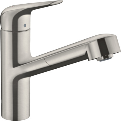 Змішувач для кухні Hansgrohe Focus M42, довж.виливу - 225мм, витяжний, 1важіль, KM150sBox, сталь Изображение