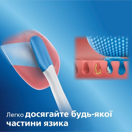 Насадка для електричної зубної щітки Philips Sonicare TongueCare+ HX8072/01 Изображение