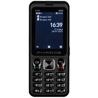 Мобільний телефон 2E E182 Black (688130245234) Зображення
