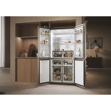 Холодильник з морозильною камерою Haier HCR3818ENMM Изображение