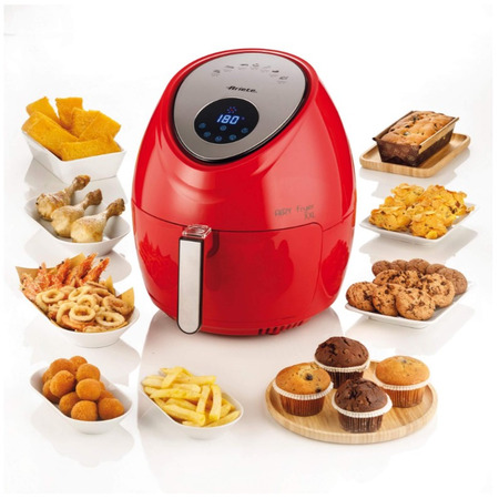 Мультипіч (аерофритюрниця) Ariete RED AIRY FRYER XXL 4618/01 Изображение