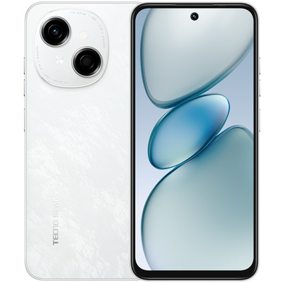 Смартфон Tecno Spark Go 1 KL4 4/128GB Glittery White (4894947036194) Изображение