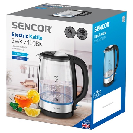 Електрочайник Sencor SWK 7400BK Изображение