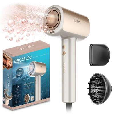 Фен Cecotec DryGlam Nano Plasma Champagne (A01_EU01_101438) Зображення