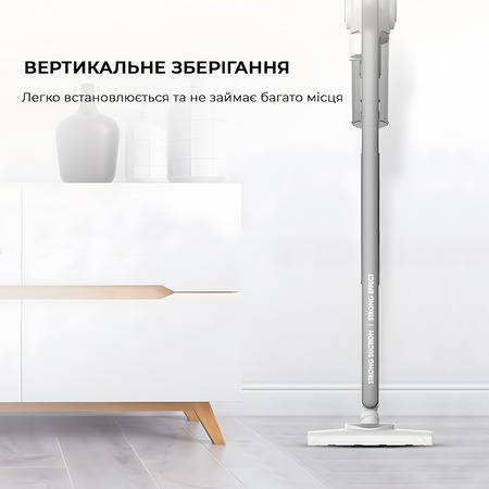 Пилосос Deerma Stick Vacuum Cleaner Cord White (DX700)_ Изображение