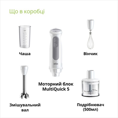 Блендер Braun MQ 50236 M WH Изображение