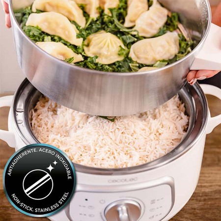 Пароварка Cecotec Vapovita SteelPot White (A01_EU01_100630) Изображение
