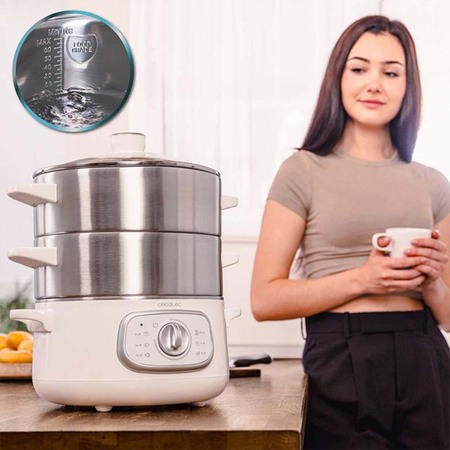 Пароварка Cecotec Vapovita SteelPot White (A01_EU01_100630) Изображение