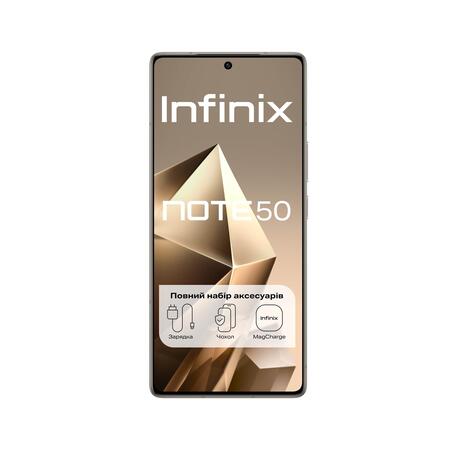 Смартфон Infinix Note 50 X6858 8/256GB Titanium Grey Изображение