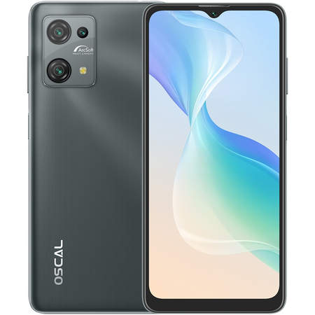 Смартфон Oscal C30 4/32GB Dual Sim Shadow Black Изображение