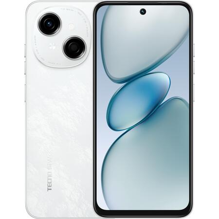 Смартфон Tecno Spark Go 1 (KL4) 3/64GB Glittery White (4894947036446) Изображение